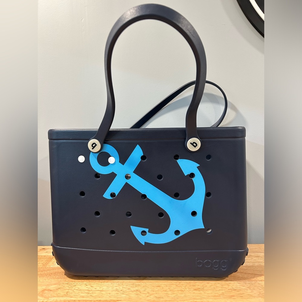 Bogg Bag ANCHORs Aweigh Navy & Blue Tote